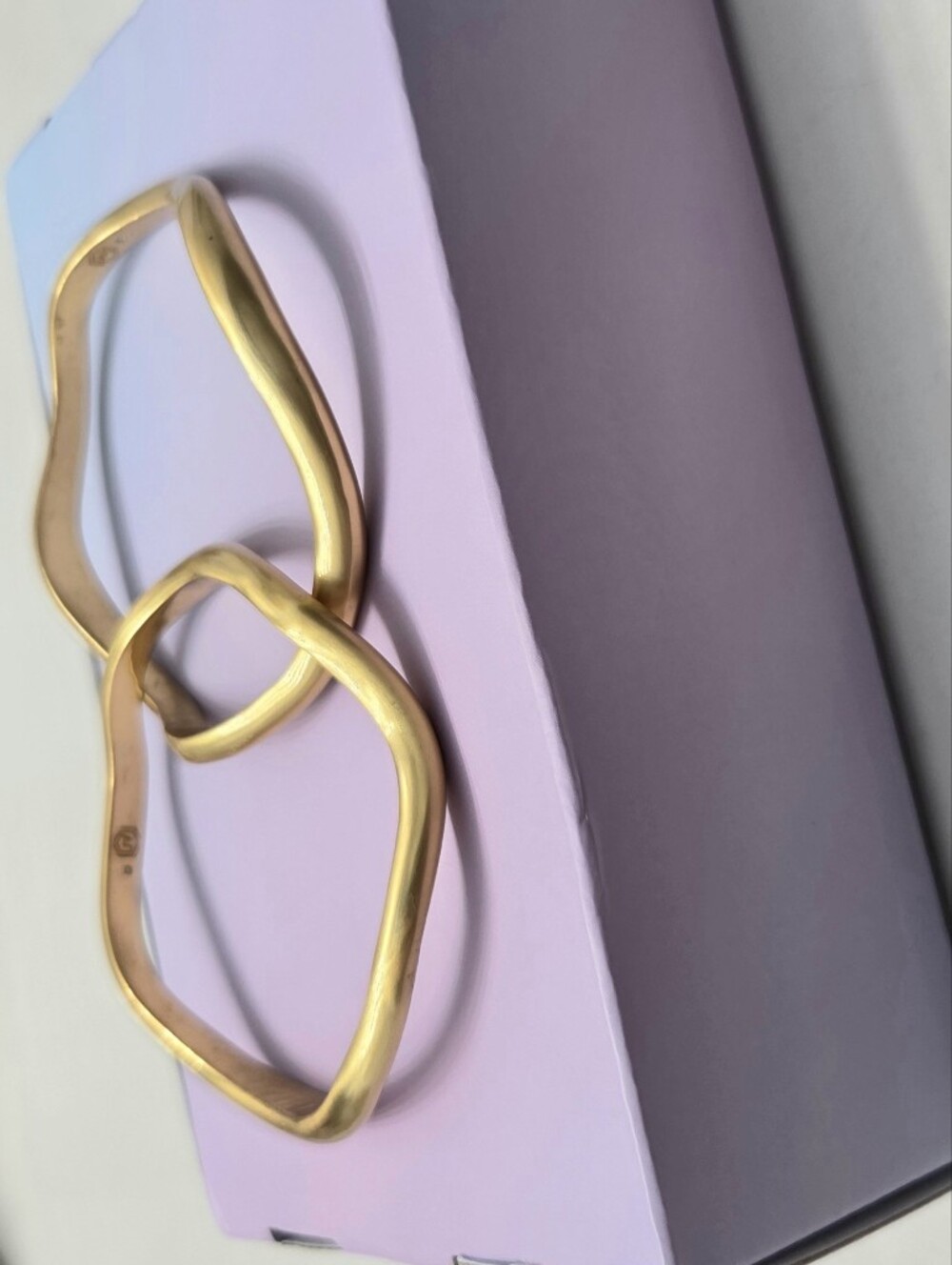 Julie Vos 24K Gold Plate Wave Bangle - Picture 2 of 7